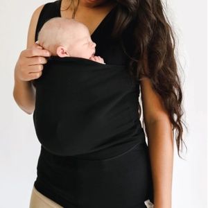 Lalabu Soothe Shirt for babywearing, Large, Black